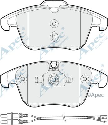 APEC BRAKING Комплект тормозных колодок, дисковый тормоз PAD1824
